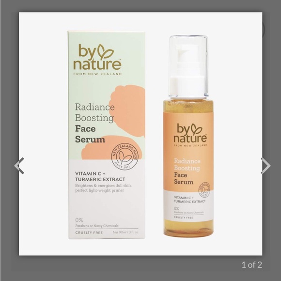 By Nature radiance boosting face serum, vitamin c and tumeric, new - Picture 2 of 3